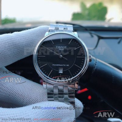 Perfect Replica Tissot Carson T122 Black Dial 40 MM 2824 Automatic Watch T122.407.11.051